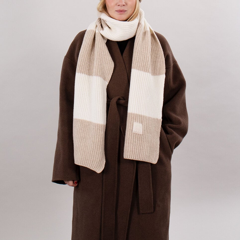 Lexby striped scarf