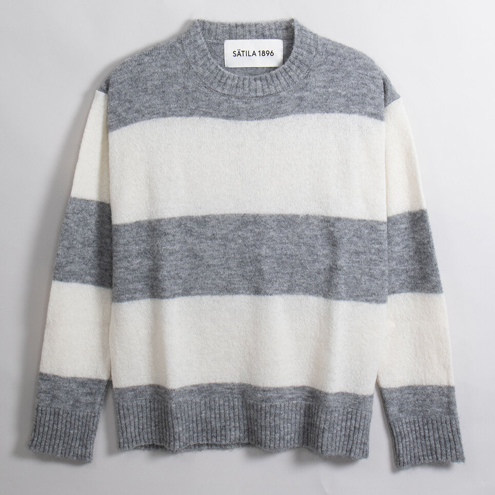 Boxy stripe sweater